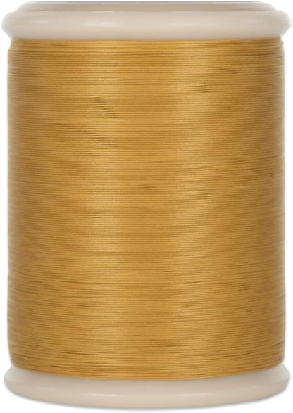YLI Hand Quilting Thread - 100% Egyptian Cotton, Glazed, Strong & Tangle-Free, 500 yd. Spool - Gold