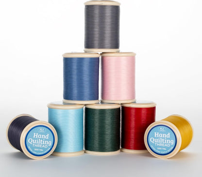 YLI Hand Quilting Thread - 100% Egyptian Cotton, Glazed, Strong & Tangle-Free, 500 yd. Spool - Gold