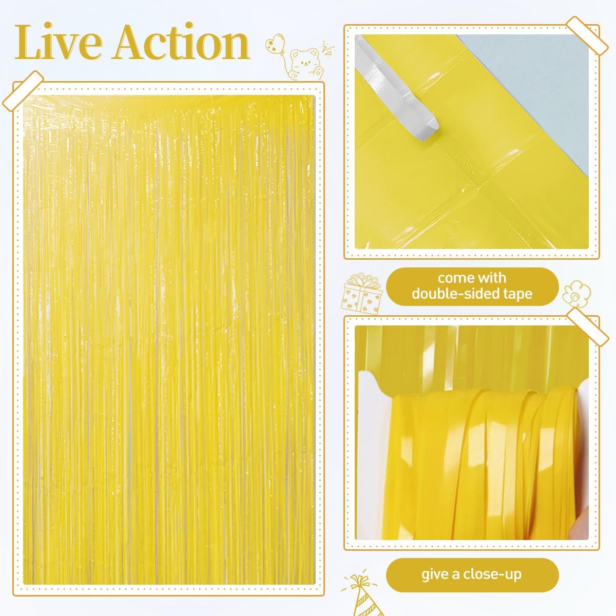 157Pcs Pastel Yellow White and Gold Balloons Garland Arch Kit with Macaron Yellow Fringe Curtain for Baby Shower Birthday Wedding Gender Reveal Sunflower Honeybee Theme Party Decorations