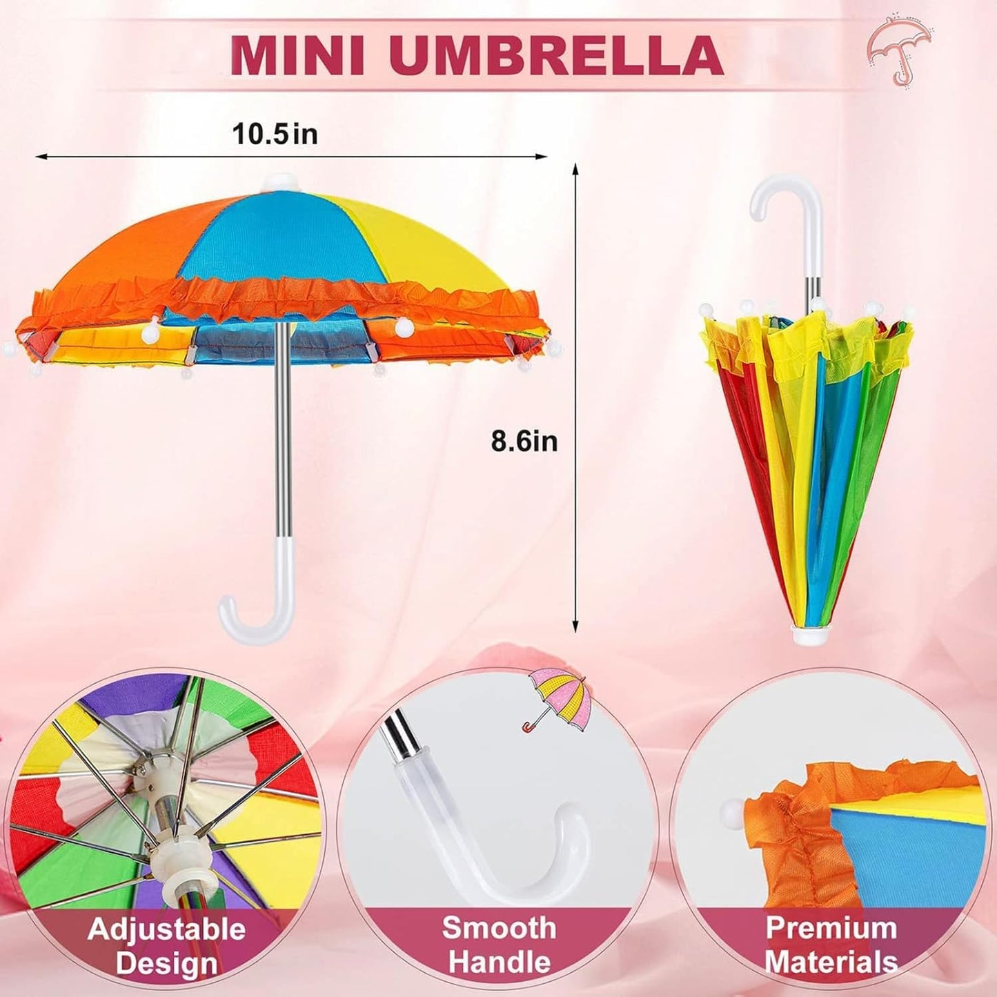 Phone Umbrella Suction Cup Stand,Phone Umbrella for Sun Shad,Outdoor Anti-Glare Cell Phone Cute Sunshade Holder，Car Navigation Sun Shade Visor,Sun Hood Shield Block Glare（Random Blind Box）