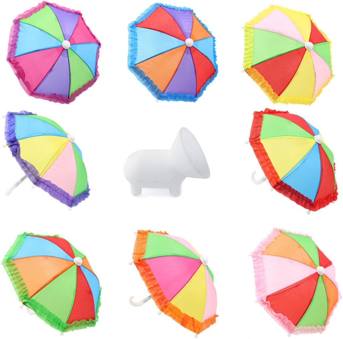 Phone Umbrella Suction Cup Stand,Phone Umbrella for Sun Shad,Outdoor Anti-Glare Cell Phone Cute Sunshade Holder，Car Navigation Sun Shade Visor,Sun Hood Shield Block Glare（Random Blind Box）