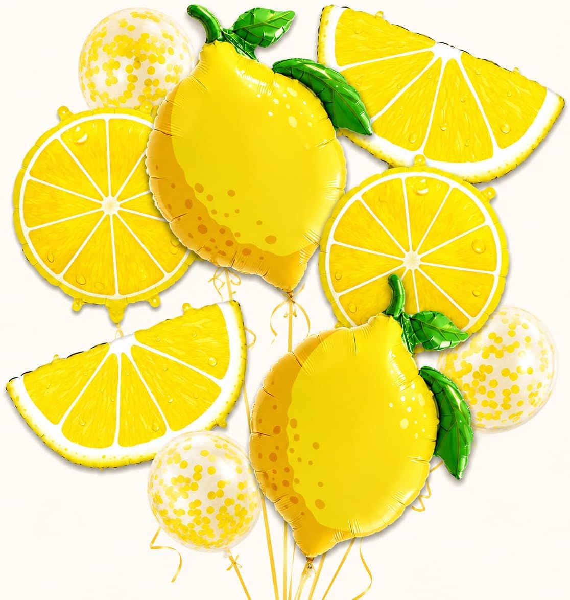Lemon Party Decoration with Lemon Balloons Yellow Confetti Balloons for Lemonade Stand Supplies,She Found Her Main Squeeze Bridal Shower,Amalfi Coast Party Decor,Summer Picnic Decoration,Pool Decor