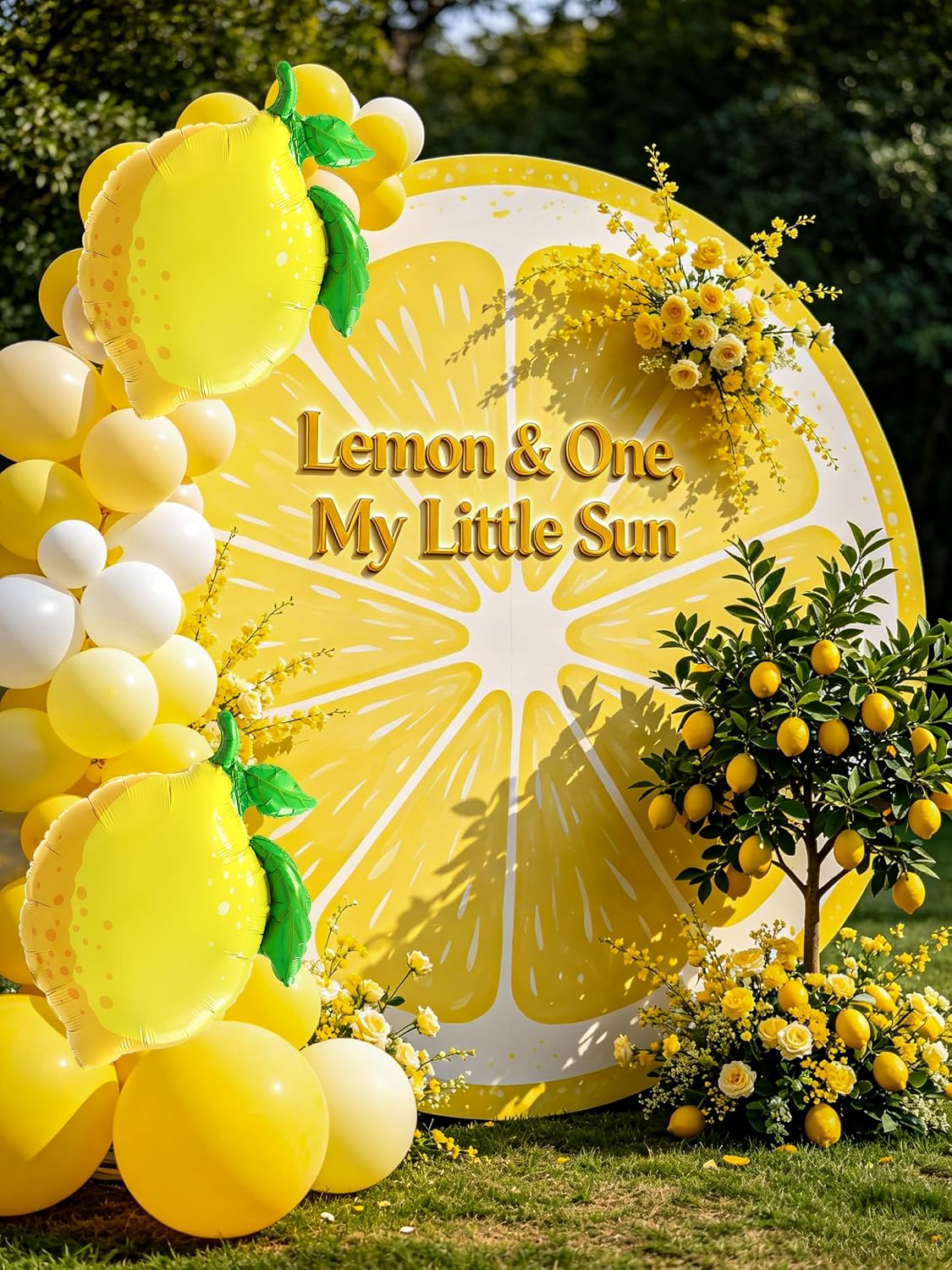 Lemon Party Decoration with Lemon Balloons Yellow Confetti Balloons for Lemonade Stand Supplies,She Found Her Main Squeeze Bridal Shower,Amalfi Coast Party Decor,Summer Picnic Decoration,Pool Decor