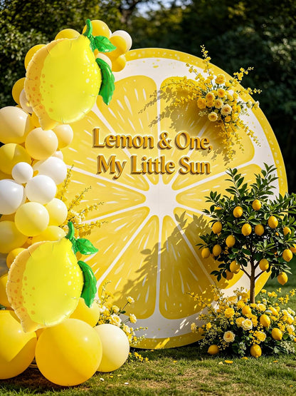 Lemon Party Decoration with Lemon Balloons Yellow Confetti Balloons for Lemonade Stand Supplies,She Found Her Main Squeeze Bridal Shower,Amalfi Coast Party Decor,Summer Picnic Decoration,Pool Decor