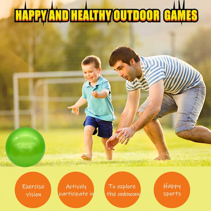 6 Pcs 6 Inch Inflatable Bouncy Balls, with 1 Hand Air Pump