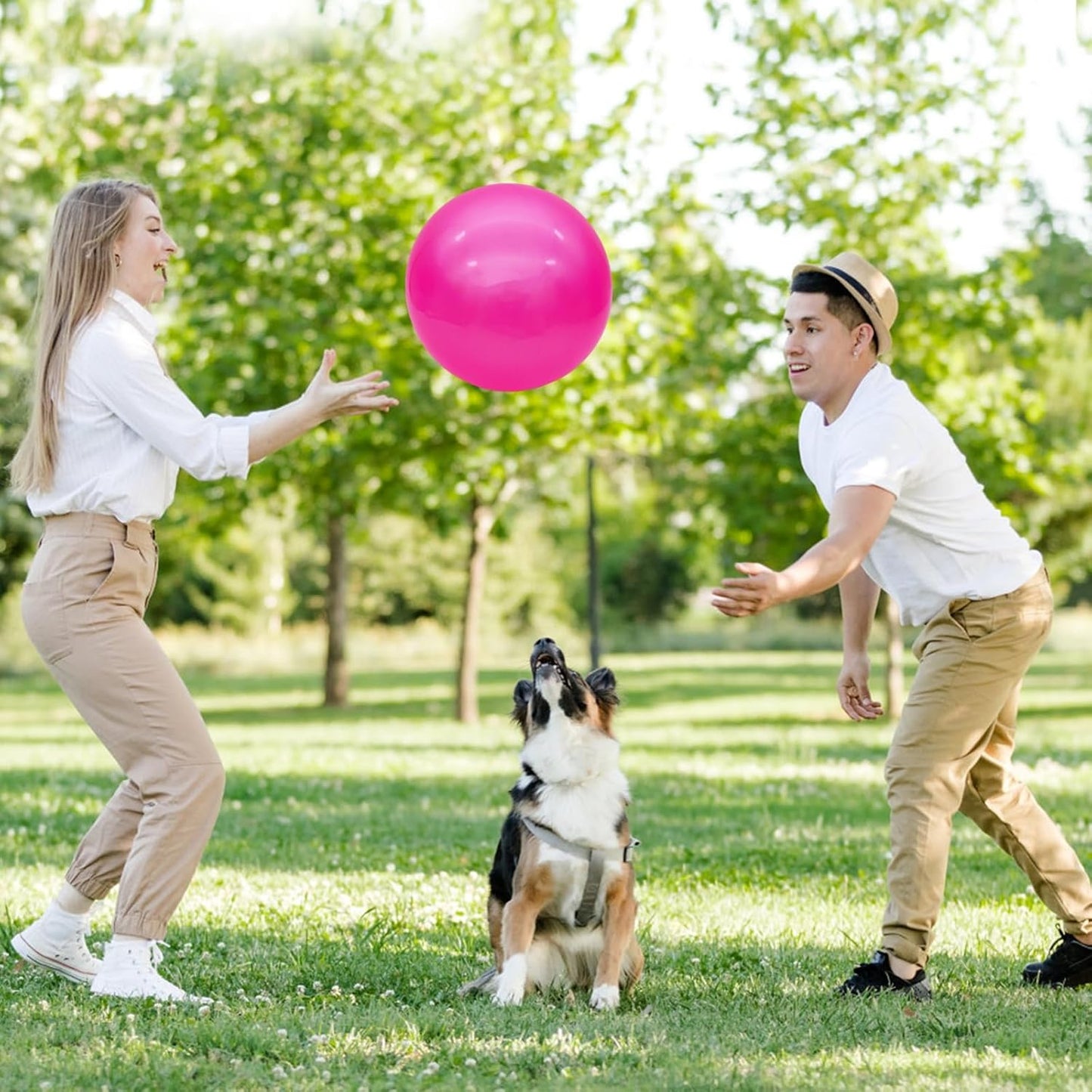 6 Pcs 6 Inch Inflatable Bouncy Balls, with 1 Hand Air Pump