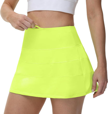 Pleated Tennis Skirt for Women with Pockets Women's High Waisted Athletic Golf Skorts Skirts Running Workout Shorts