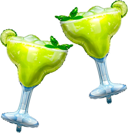 Margs and Matrimony Bachelorette Balloons for Margarita Bachelorette Party | 2Pcs Margarita Glass, Lemon Balloons for Margarita Bachelorette Party Wedding Bridal Shower Decorations