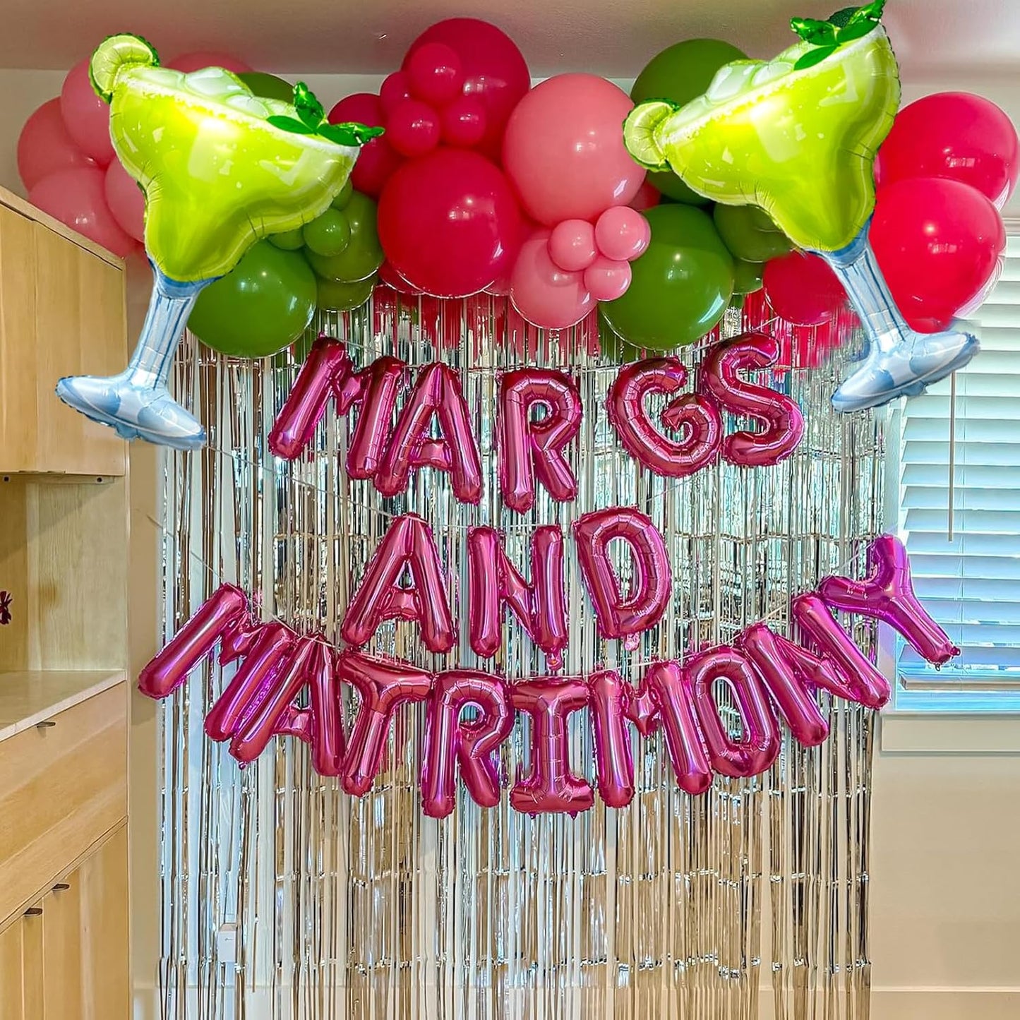 Margs and Matrimony Bachelorette Balloons for Margarita Bachelorette Party | 2Pcs Margarita Glass, Lemon Balloons for Margarita Bachelorette Party Wedding Bridal Shower Decorations