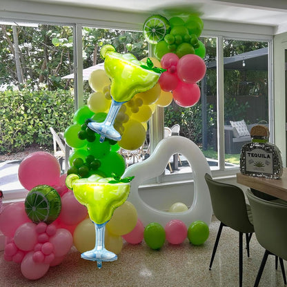 Margs and Matrimony Bachelorette Balloons for Margarita Bachelorette Party | 2Pcs Margarita Glass, Lemon Balloons for Margarita Bachelorette Party Wedding Bridal Shower Decorations