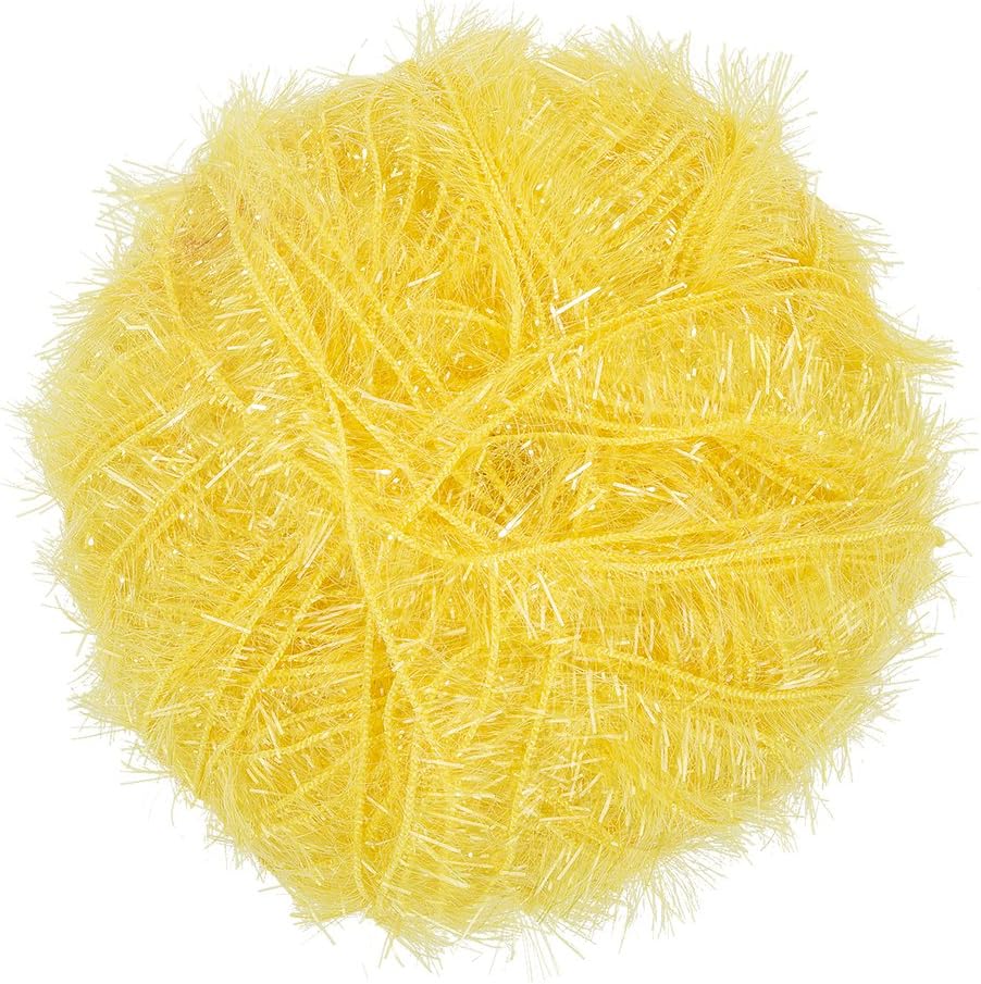 Scrubby Sparkle Yarn, Lemon