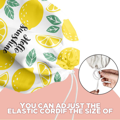 Lemon Plastic Bag Holder, Lemon Gifts for Women Mom Grandma | Wall Mount Grocery Bag Holder, Plastic Storage bag, Lemon Storage Organizer Reusable Grocery Bags, Pull Rope Free Adjustment