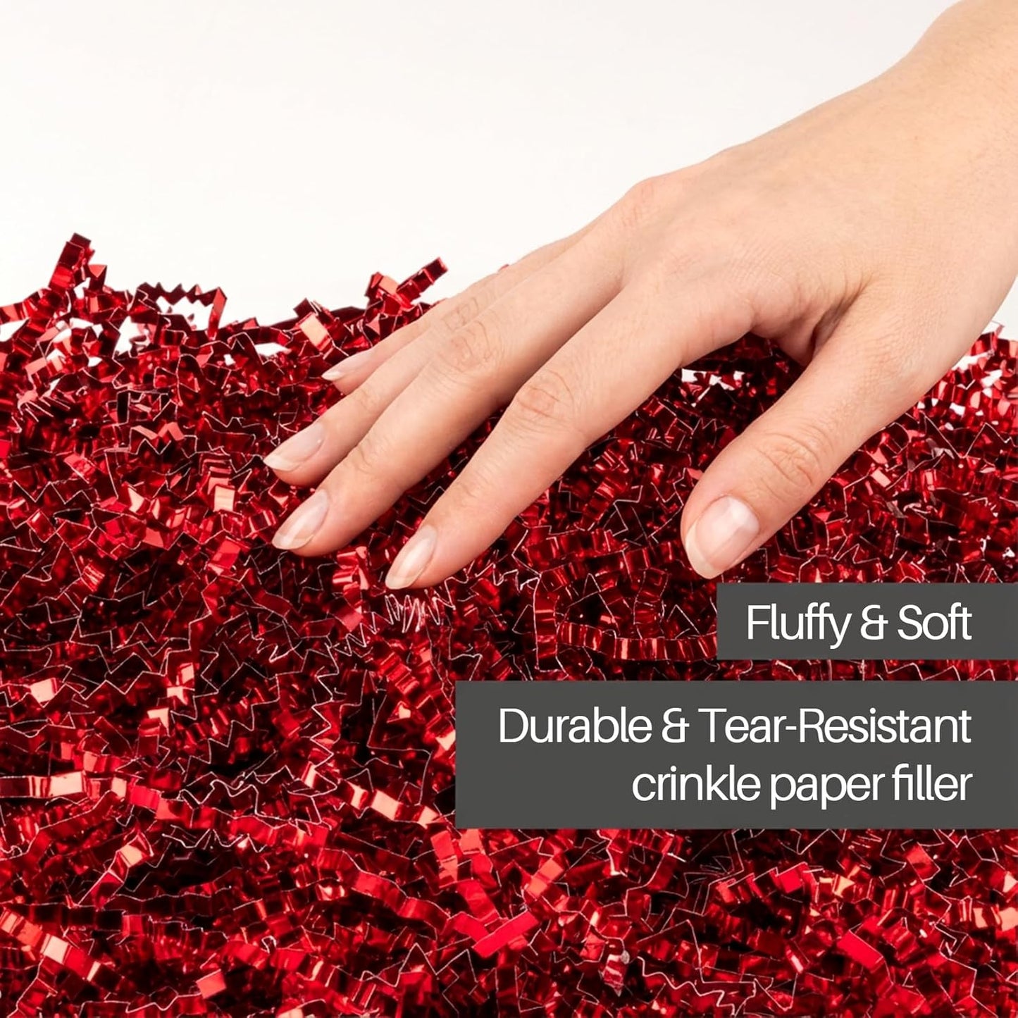Yellow Crinkle Paper Filler - Shredded Paper, Gift Basket & Box Wrap | Confetti Stuffing for Christmas, Halloween, Thanksgiving, Valentine's Day, Easter, Mother's Day, Wedding, Birthday,5oz