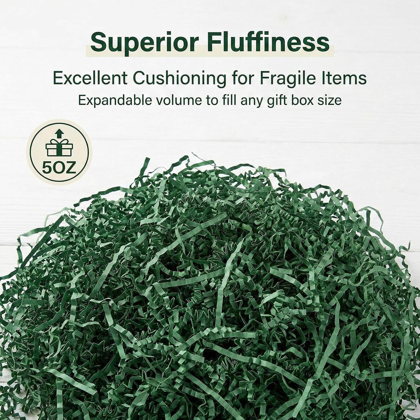 Yellow Crinkle Paper Filler - Shredded Paper, Gift Basket & Box Wrap | Confetti Stuffing for Christmas, Halloween, Thanksgiving, Valentine's Day, Easter, Mother's Day, Wedding, Birthday,5oz