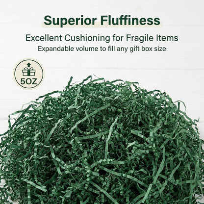 Yellow Crinkle Paper Filler - Shredded Paper, Gift Basket & Box Wrap | Confetti Stuffing for Christmas, Halloween, Thanksgiving, Valentine's Day, Easter, Mother's Day, Wedding, Birthday,5oz