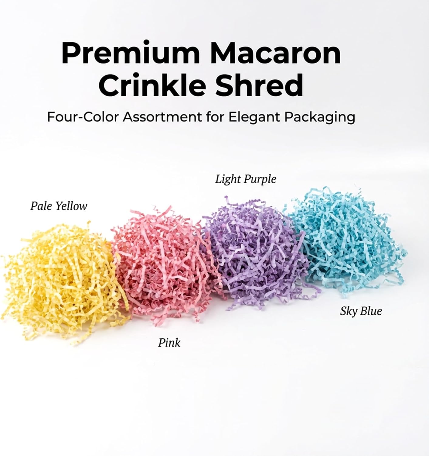 Yellow Crinkle Paper Filler - Shredded Paper, Gift Basket & Box Wrap | Confetti Stuffing for Christmas, Halloween, Thanksgiving, Valentine's Day, Easter, Mother's Day, Wedding, Birthday,5oz