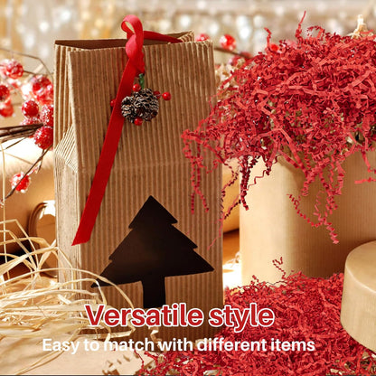 Yellow Crinkle Paper Filler - Shredded Paper, Gift Basket & Box Wrap | Confetti Stuffing for Christmas, Halloween, Thanksgiving, Valentine's Day, Easter, Mother's Day, Wedding, Birthday,5oz