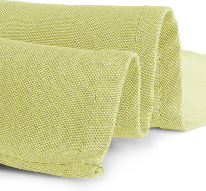 Gee Di Moda Square Tablecloth - 85 x 85 Inch Yellow Table Cloth for Large Square or Round Tables - Heavy Duty Washable Fabric - for Buffet Table, Holiday Party, Dinner, Wedding & Baby Shower