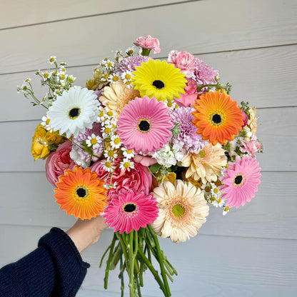 15 Pcs Artificial Gerbera Daisies Flowers Fake Daisy Real Touch | PU Faux Flowers Bouquet for Indoor Home Arrangements Vase Wedding Party Table Centerpiece DIY Floral Decor (Yellow)