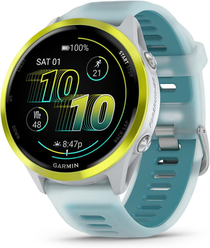 Forerunner 570 Smartwatch 47mm (Amp Yellow) with P-Bank Bundle | For Running, Training & Health | Wi-Fi | Men & Women + More