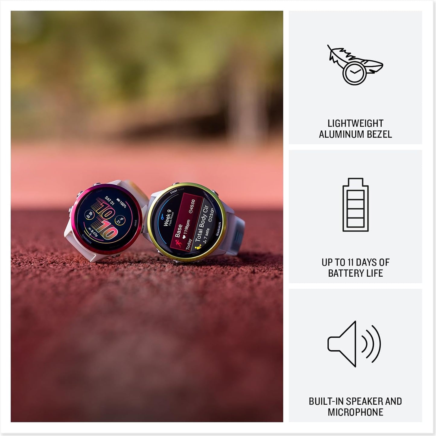 Forerunner 570 Smartwatch 47mm (Amp Yellow) with P-Bank Bundle | For Running, Training & Health | Wi-Fi | Men & Women + More