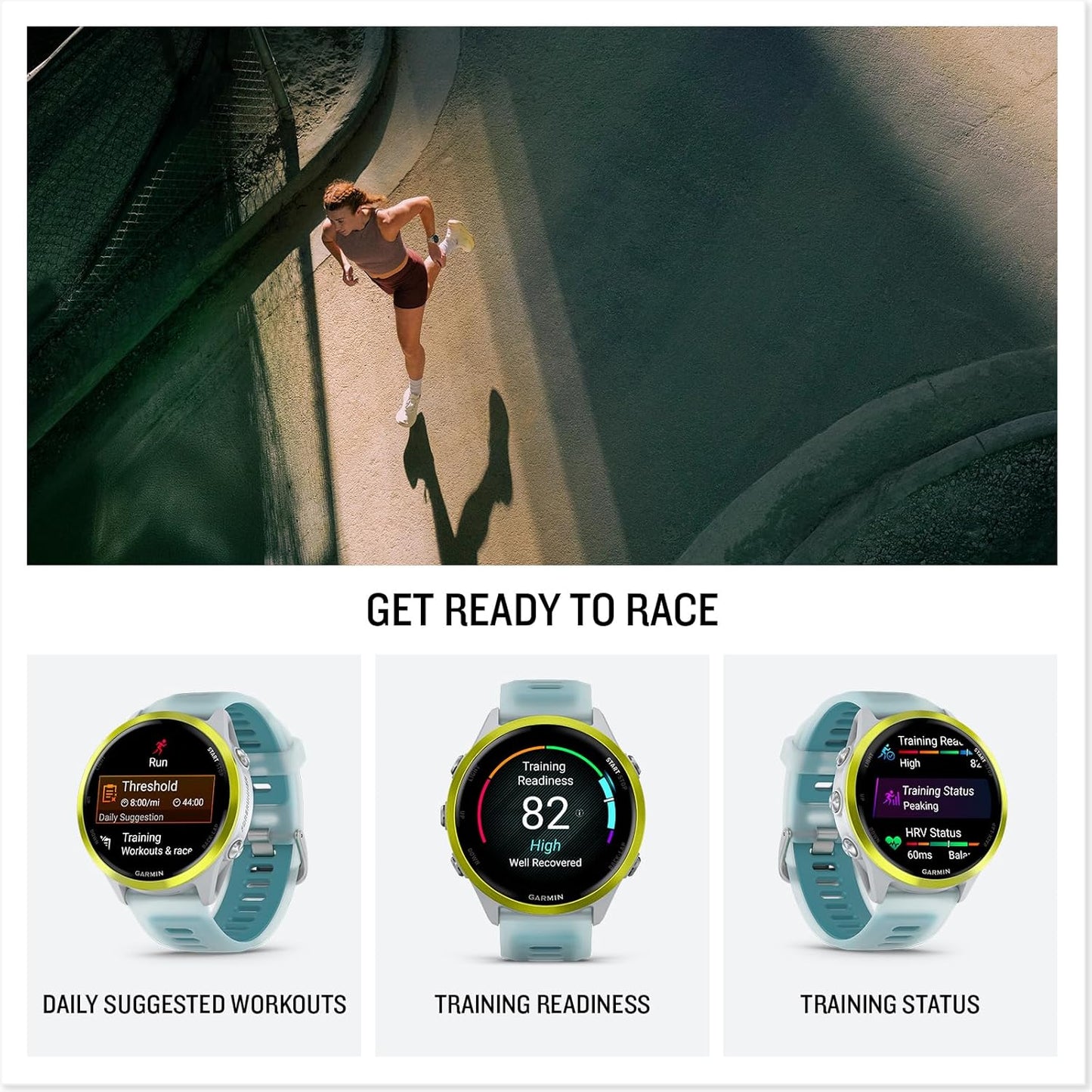 Forerunner 570 Smartwatch 47mm (Amp Yellow) with P-Bank Bundle | For Running, Training & Health | Wi-Fi | Men & Women + More