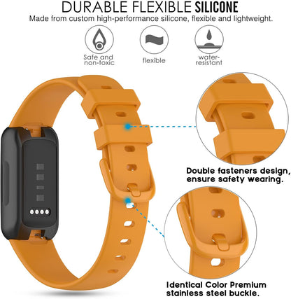 Bands Compatible with Fitbit Inspire 3 Smart Watch Band Replacement Wristband Strap Bracelet Silicone Accessory for Women Men S/L Size, 3 Pack