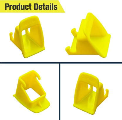 ISOFIX Interface Belt Latch Guide, 2 Pcs Car Seat ISOFIX Interface Buckle Fixed Guide Groove Car Seat Bracket Connector, Yellow