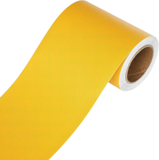 Yellow Wallpaper Border Peel and Stick Mirror Frame Border Removable Waterproof Wallpaper Trim for Bathroom Kids Bedroom Bulletin Board Yellow Sticker for Bulletin Board Decoration 3"X236"