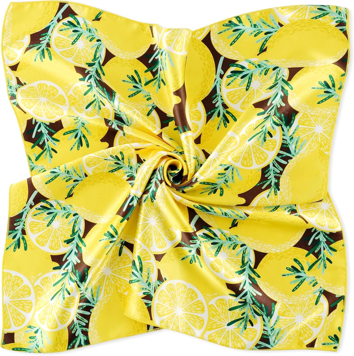 Cute Bandana for Women Fruits Printed Square Hair Scarf Headband Summer Accessories Lovely Neckerchief