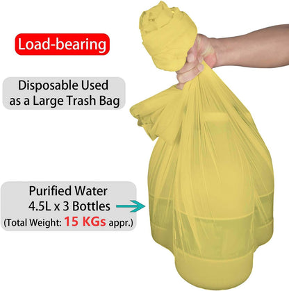 Light Yellow Plastic Tablecloths 2 Pack Disposable Table Covers 84 Inch Circle Bridal Shower Party Tablecovers PEVA Table Cloths for BBQ Picnic Birthday Wedding Banquet Parties 6 ft Round Table Use