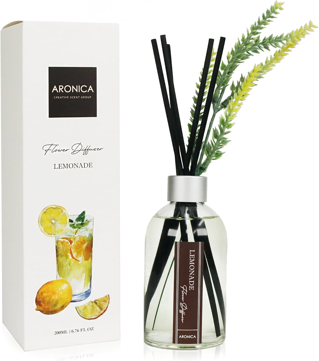 Lemon Scented Air Freshener, Reed Diffuser Scent for Apartment, Lemon Infussd Room Freshener, Citrus House Scent, New Apartment Essentials, House Warming Gifts New Home