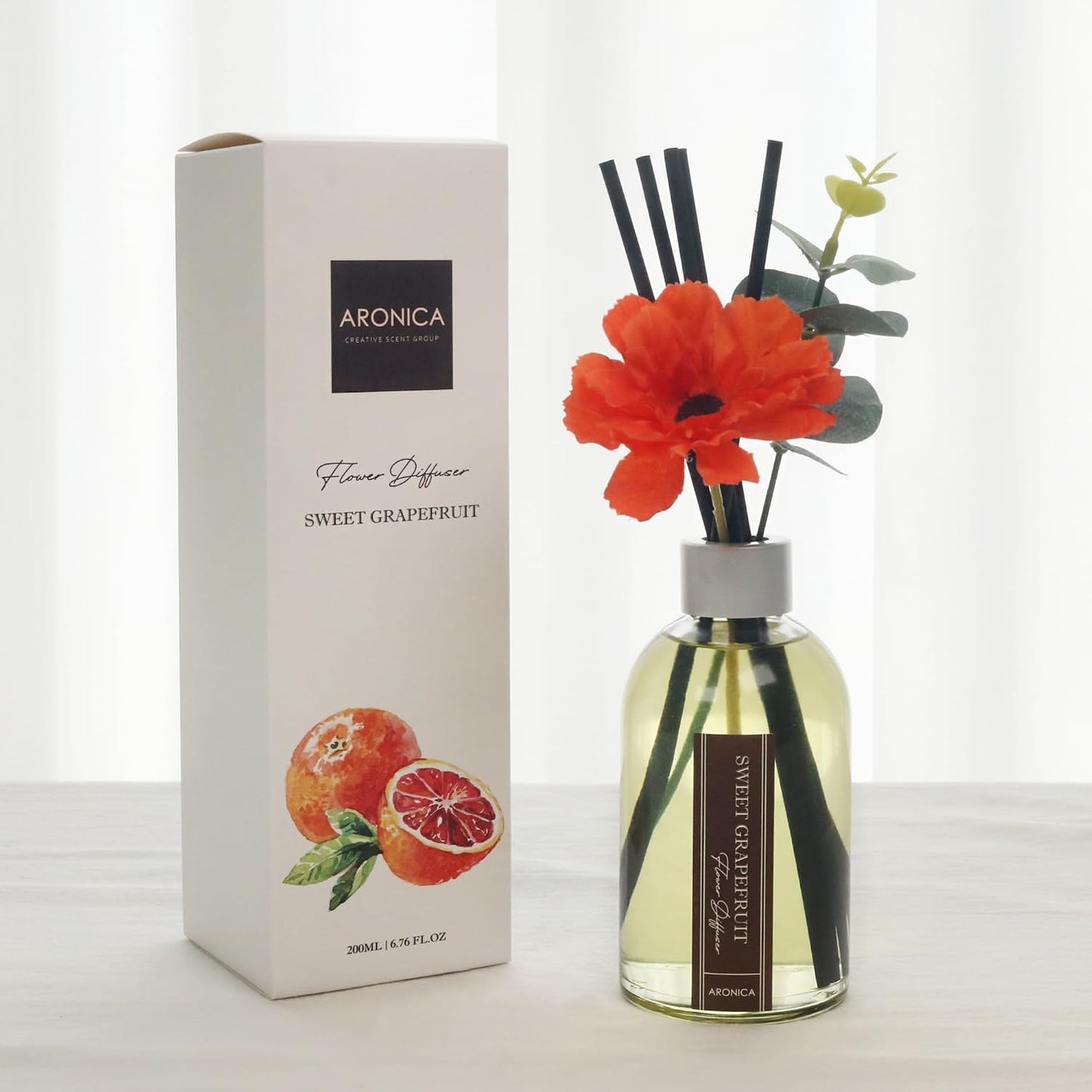 Lemon Scented Air Freshener, Reed Diffuser Scent for Apartment, Lemon Infussd Room Freshener, Citrus House Scent, New Apartment Essentials, House Warming Gifts New Home