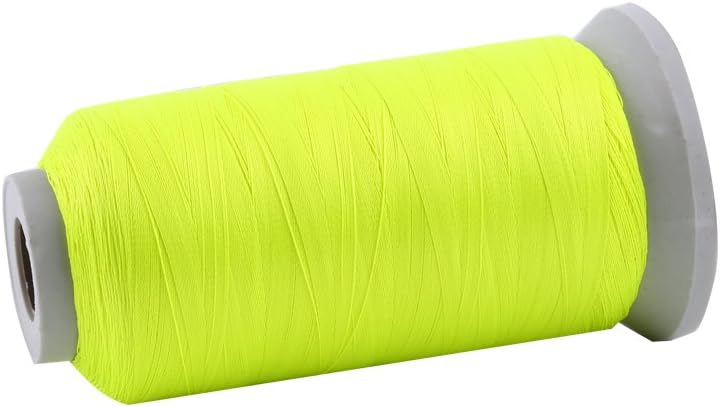 Glow in the Dark Embroidery Thread, for Mac & Hand Sewing, 3000 Yards Yellow Spool, High Visibility Thread for DIY Crafts & Textiles