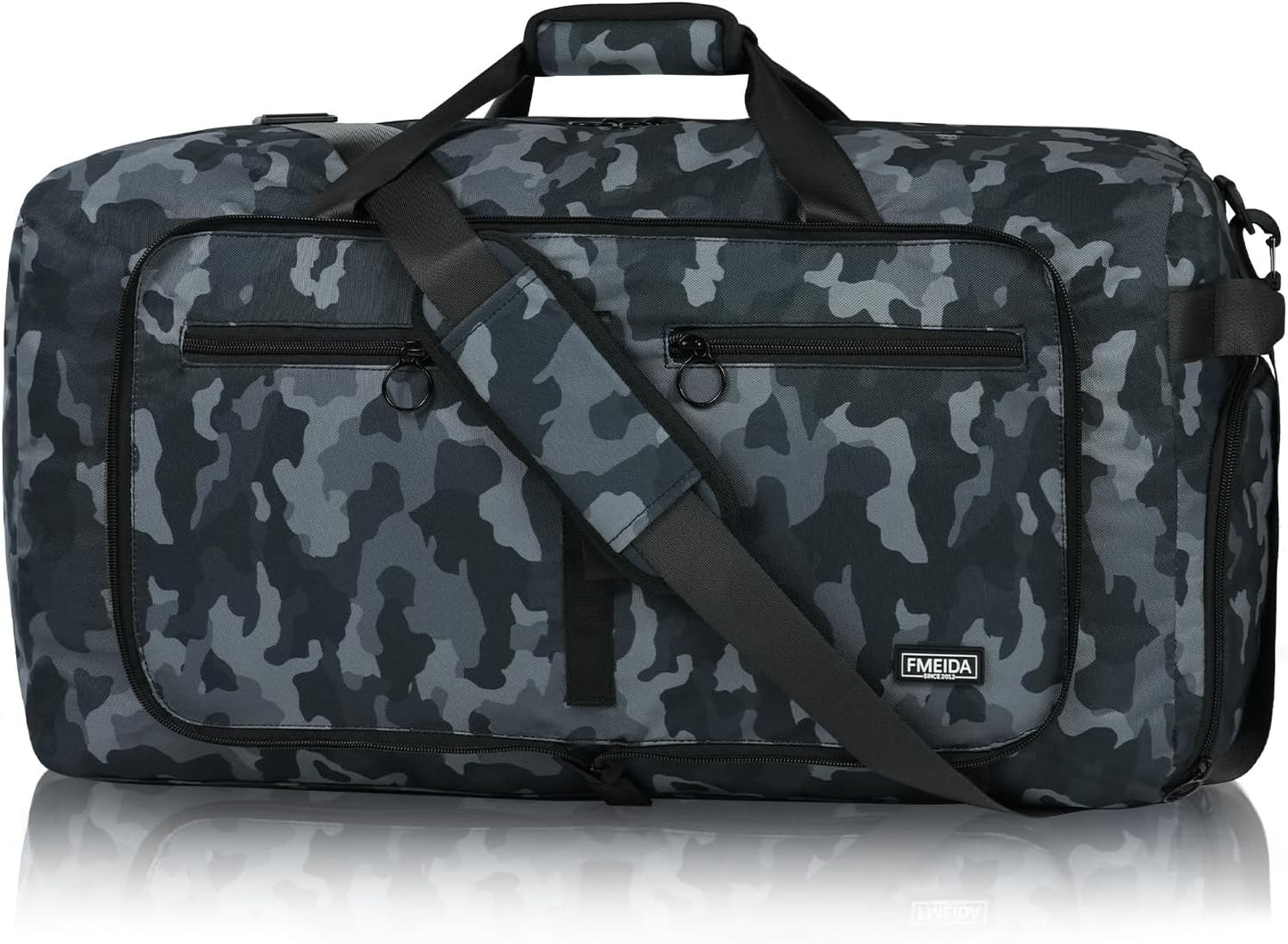 65L Duffle Bag Foldable Travel Duffel Bags for Men Women Travel Bag | Shoes Compartment, 65L Large Capacity, Foldable, Packable, Water Repellent, Tear Resistant, for Traveling Gym Overnight Camp