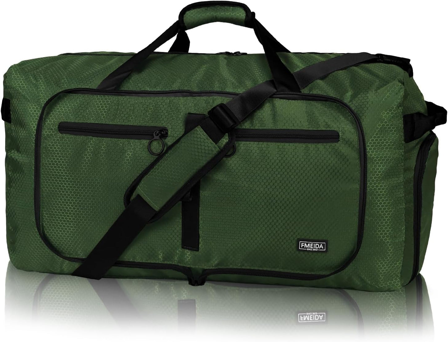 65L Duffle Bag Foldable Travel Duffel Bags for Men Women Travel Bag | Shoes Compartment, 65L Large Capacity, Foldable, Packable, Water Repellent, Tear Resistant, for Traveling Gym Overnight Camp