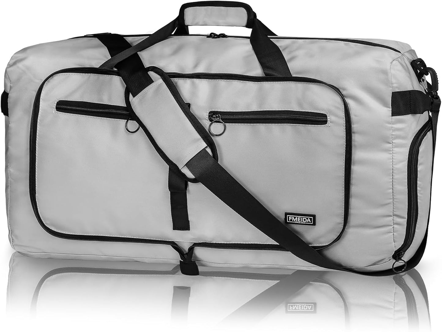 65L Duffle Bag Foldable Travel Duffel Bags for Men Women Travel Bag | Shoes Compartment, 65L Large Capacity, Foldable, Packable, Water Repellent, Tear Resistant, for Traveling Gym Overnight Camp