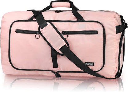 65L Duffle Bag Foldable Travel Duffel Bags for Men Women Travel Bag | Shoes Compartment, 65L Large Capacity, Foldable, Packable, Water Repellent, Tear Resistant, for Traveling Gym Overnight Camp
