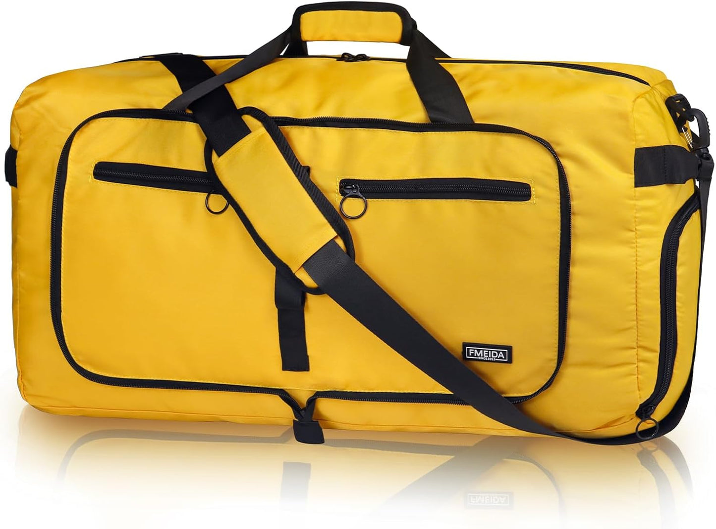 65L Duffle Bag Foldable Travel Duffel Bags for Men Women Travel Bag | Shoes Compartment, 65L Large Capacity, Foldable, Packable, Water Repellent, Tear Resistant, for Traveling Gym Overnight Camp