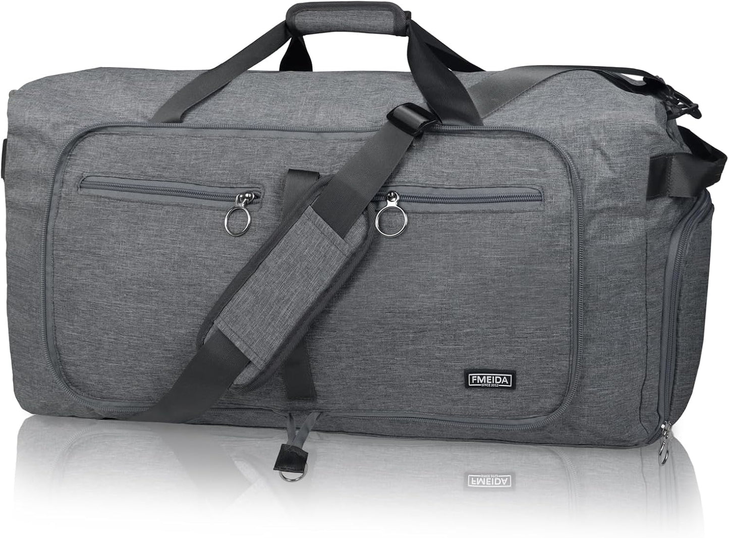 65L Duffle Bag Foldable Travel Duffel Bags for Men Women Travel Bag | Shoes Compartment, 65L Large Capacity, Foldable, Packable, Water Repellent, Tear Resistant, for Traveling Gym Overnight Camp