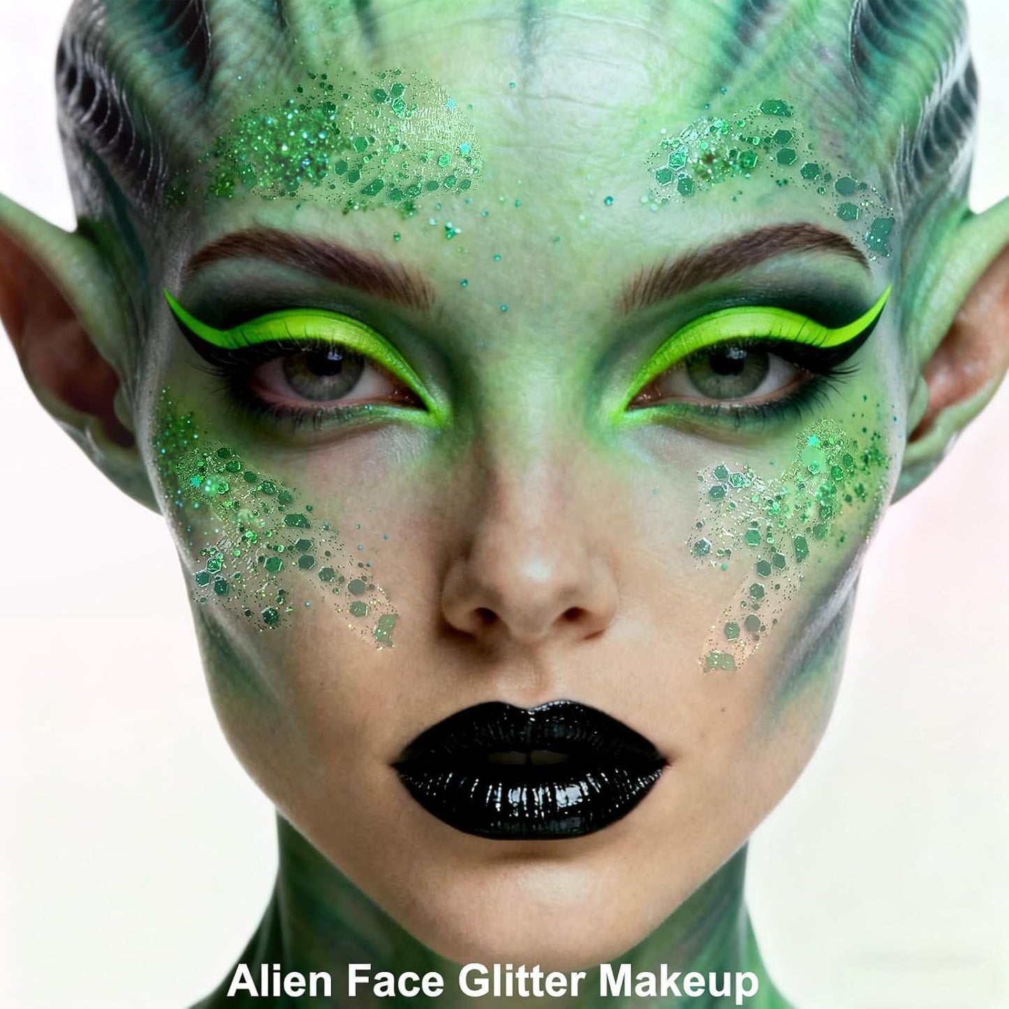 Green and Yellow Hair Glitter,Brazil Body Glitter,Gold Green Hair Sparkle Brasil Face Glitter Makeup for Mardi Gras Carnival Irish Festival Party,Body Glitter Accessories for Women