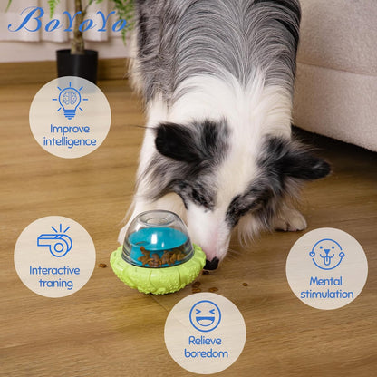 Interactive Dog Puzzle Toy for Smart, Dog Enrichment Toys to Keep Them Busy, Cognitive Dogs Toy to Stimulate Their Brain, Dog's Treat Dispensing Toys with Slow Feeder, Durable and Easy to Clean