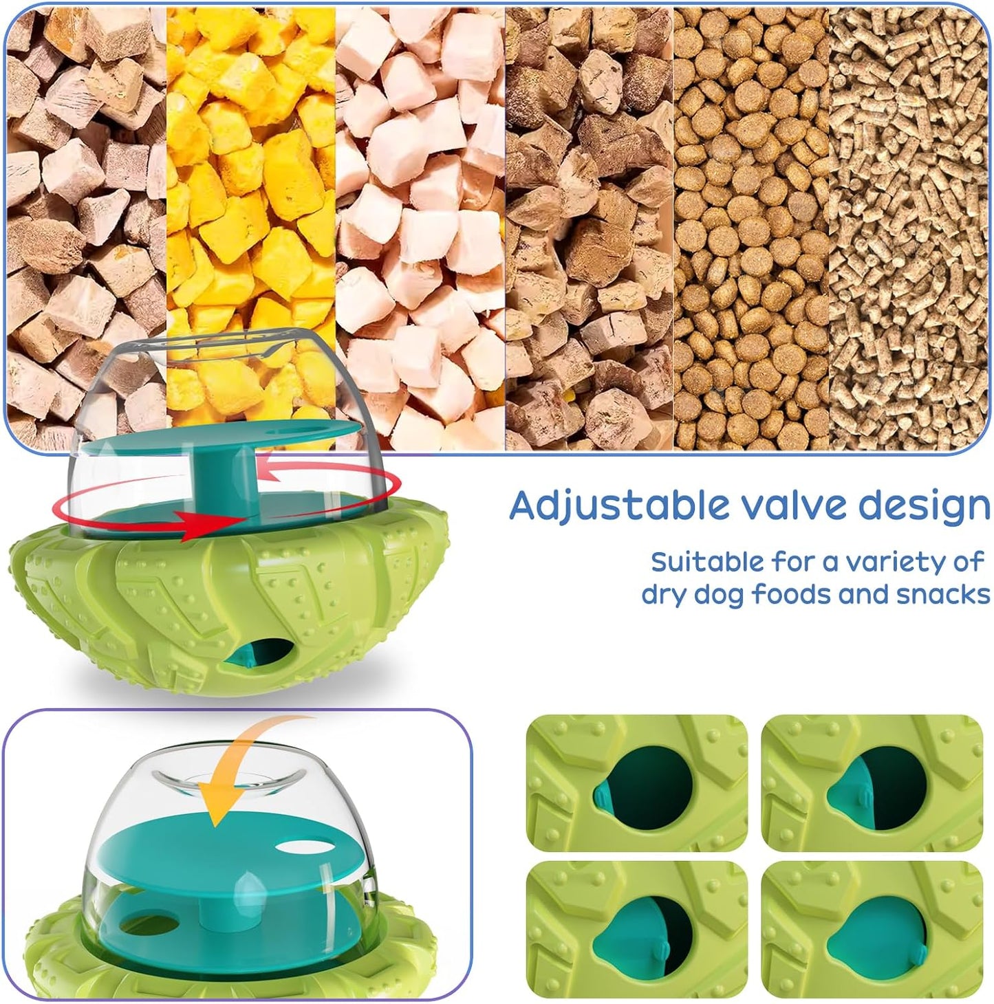 Interactive Dog Puzzle Toy for Smart, Dog Enrichment Toys to Keep Them Busy, Cognitive Dogs Toy to Stimulate Their Brain, Dog's Treat Dispensing Toys with Slow Feeder, Durable and Easy to Clean