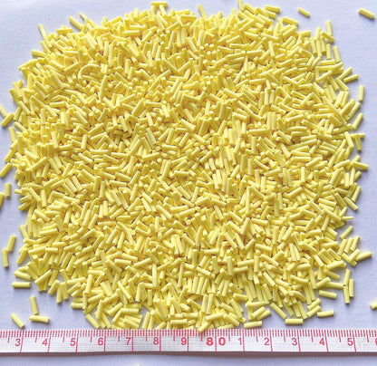 50g Fake Sprinkles Resin Sprinkles Fake Candy Sprinkles Clay Sprinkles Polymer Sprinkles Polymer Clay Slices for Nail Art DIY Crafts Cake Phone Case(8-Yellow）