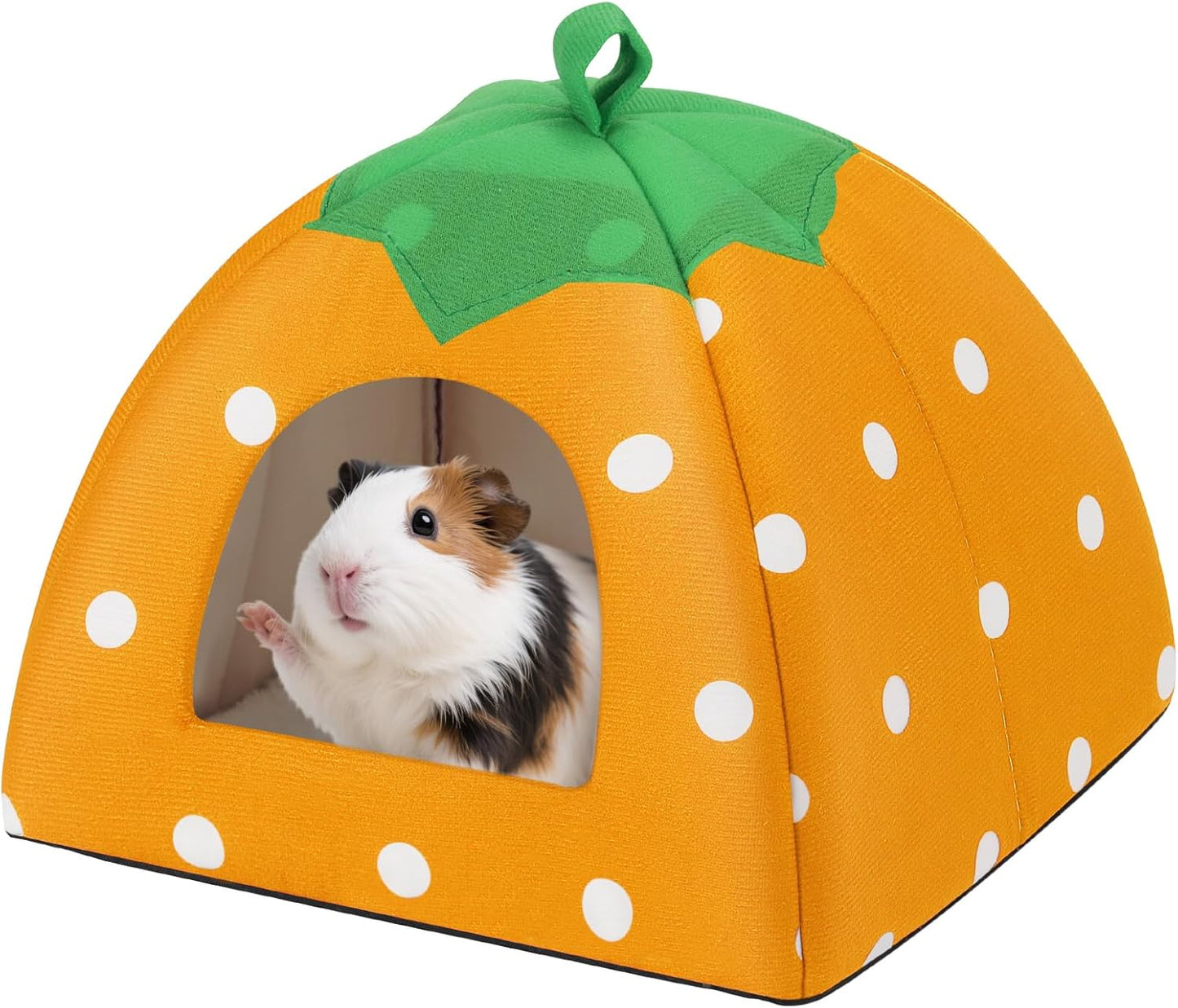 Guinea Pig Hideout Warm Fleece Small Animal Bed Washable Pet Cushion Winter Warm Sleeping Nest for Hamster Rabbit Chinchilla