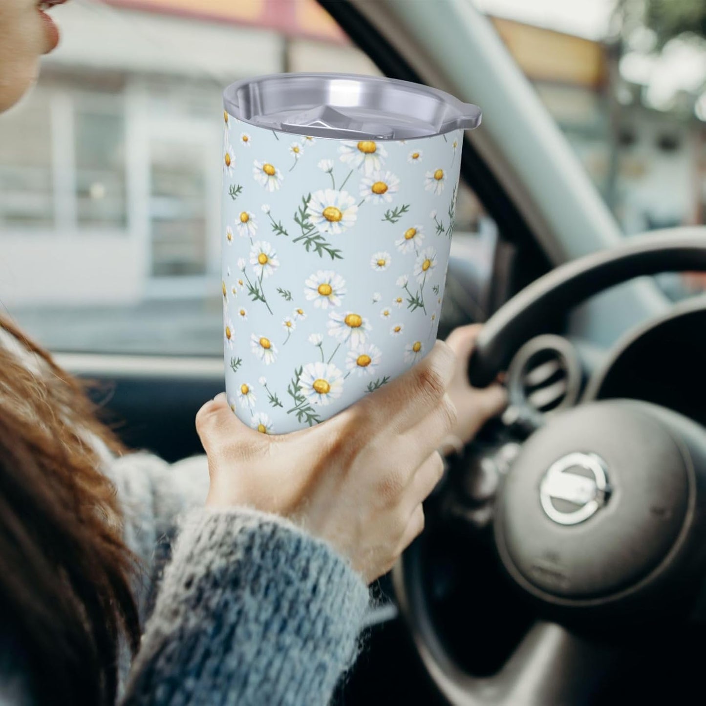 Lemon Tumbler 20oz Fruit Stainless Steel Vacuum Insulated Tumblers with Lid and Straw Mint Green Travel Coffee Mug Tea Wine Cups Water Bottle Gifts for Women