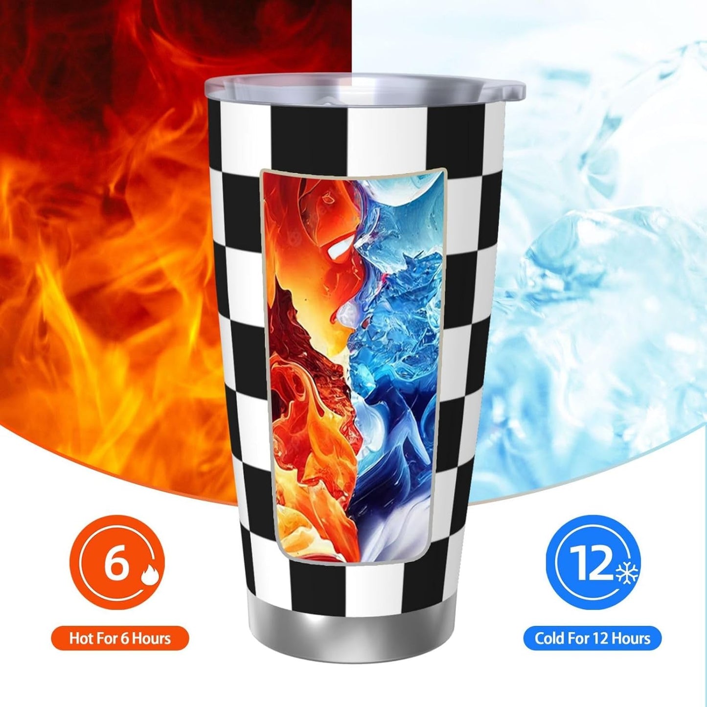 Lemon Tumbler 20oz Fruit Stainless Steel Vacuum Insulated Tumblers with Lid and Straw Mint Green Travel Coffee Mug Tea Wine Cups Water Bottle Gifts for Women