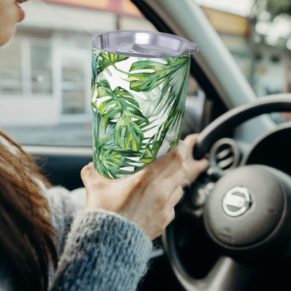 Lemon Tumbler 20oz Fruit Stainless Steel Vacuum Insulated Tumblers with Lid and Straw Mint Green Travel Coffee Mug Tea Wine Cups Water Bottle Gifts for Women