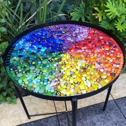 Millefiori Glass Mosaic Tiles for Crafts, Broken Mosaic Glass Pieces for DIY Crafts Kits,Mosaic Jewelry Decor