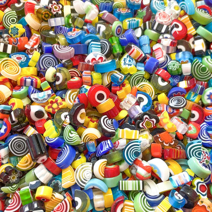 Millefiori Glass Mosaic Tiles for Crafts, Broken Mosaic Glass Pieces for DIY Crafts Kits,Mosaic Jewelry Decor